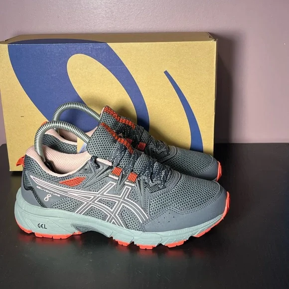 NEW ASICS Gel-Venture 8 Peach/Grey Women’s Size 7 Fast Shipping 📦 💨 - Picture 4 of 4